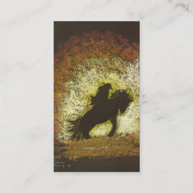 Tarjeta De Visita jinete de la tormenta (Anverso)