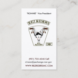 Tarjeta De Visita Jinetes de Rez IMC