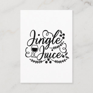 Tarjeta De Visita Jingle Juice Divertida Cerveza de Navidad Bebiendo