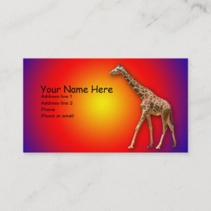 TARJETA DE VISITA JIRAFA #1