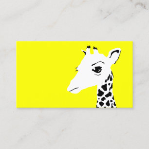 Tarjeta De Visita jirafa simple