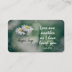 Tarjeta De Visita John 13:34 Amaos unos a otros pues os he amado