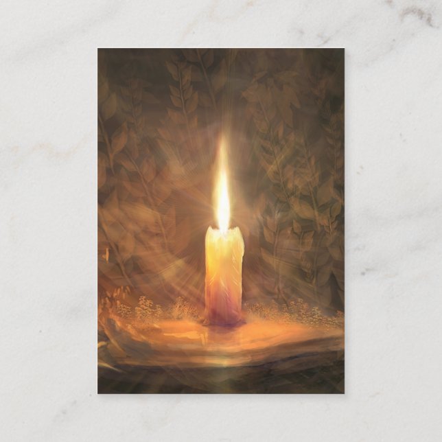 Tarjeta De Visita John 8:12 KJV Cards (Reverso)