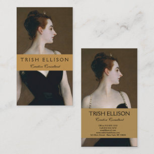 Tarjeta De Visita John Singer Sargent Madame X Retrato Malhumorado