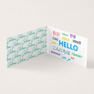 TARJETA DE VISITA JOLOOS FOLDED EMPRESARIAL