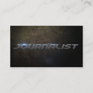 Tarjeta De Visita Journalist business card