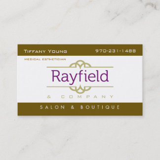 Tarjeta de visita joven de Tiffany