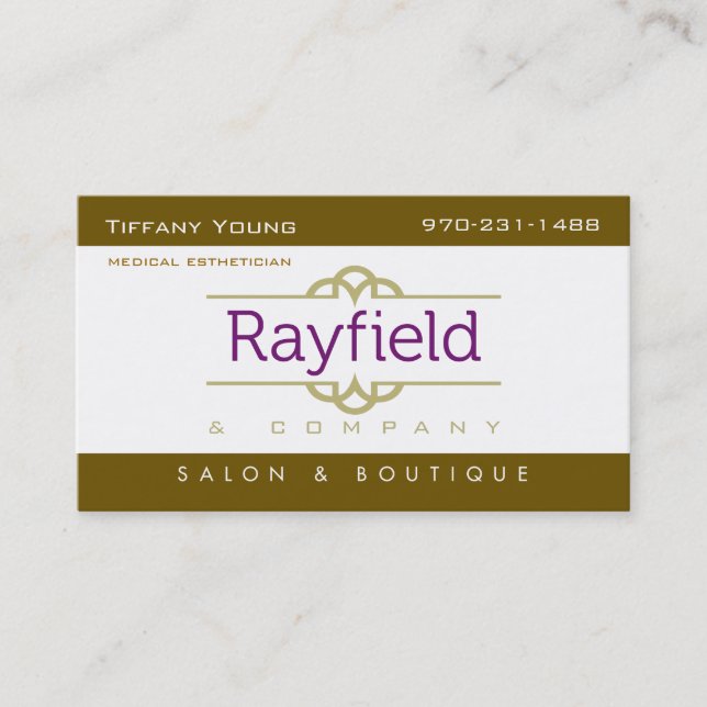 Tarjeta de visita joven de Tiffany (Anverso)