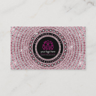 Tarjeta De Visita Joyas Brillo Diamantes Rosados