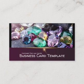 Tarjeta De Visita Joyas de diamantes y piedras preciosas
