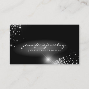 Tarjeta De Visita Joyas diamantes gemas de plata