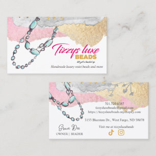 Tarjeta De Visita Joyería de abadejo elegante del personalizado V2 R