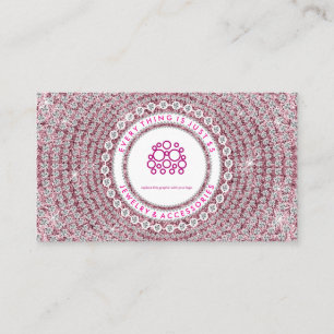 Tarjeta De Visita Joyería Diamantes Rosa 