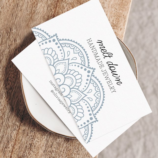 Tarjeta De Visita Joyería Mandala Moderna (Modern Mandala Jewelry Business Card)