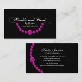 Tarjeta De Visita Joyería y gotas elegantes