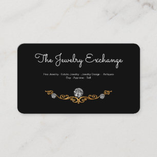 Tarjeta De Visita Joyero Glitzy con Clase