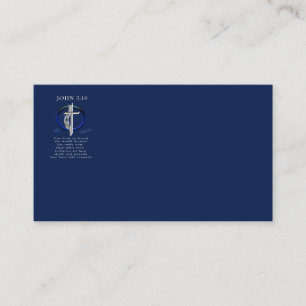 Tarjeta De Visita Juan 3:16 cristiano