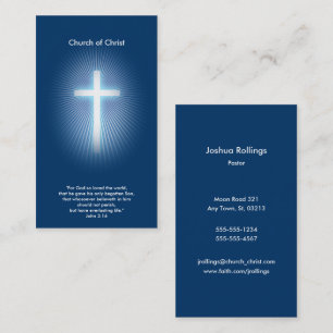 Tarjeta De Visita Juan 3:16 - Cristiano
