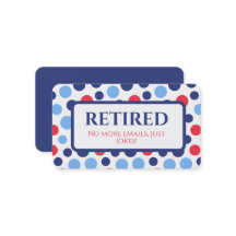 Jubilación divertida retirada