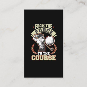 Tarjeta De Visita Jubilado Jugador de Golf Oficial de Policía Retir