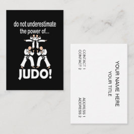 Tarjeta De Visita Judo de defensa propia de artes marciales