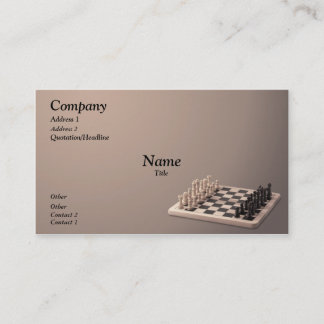 Tarjeta De Visita Juego de ajedrez