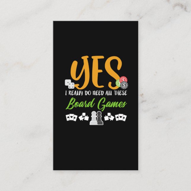 Tarjeta De Visita Juego de apuestas de juegos de cartas de ajedrez (Anverso)