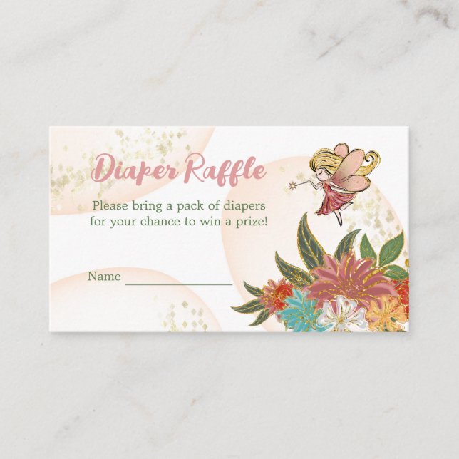 Tarjeta De Visita Juego de Raffle de Diaper de Woodland (Anverso)