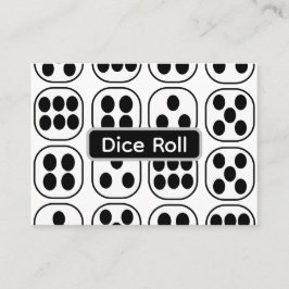 Tarjeta De Visita Juego de Rollo de dados