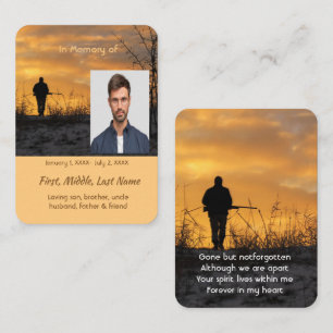 Tarjeta De Visita Juego de Stalking de Caza de Caza en Memoria