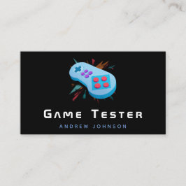 Tarjeta De Visita Juego Developer Tester Modern Gaming Theme Guay