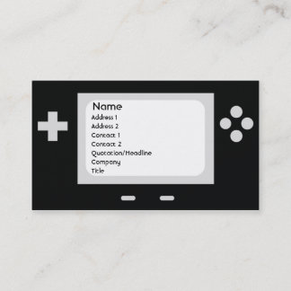Tarjeta De Visita Juego - negocio