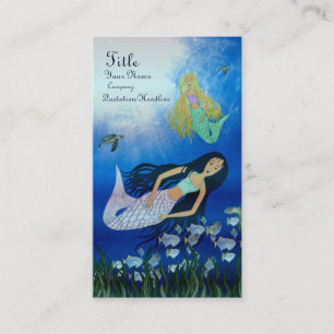 Tarjeta De Visita Juego subacuático (sirena)