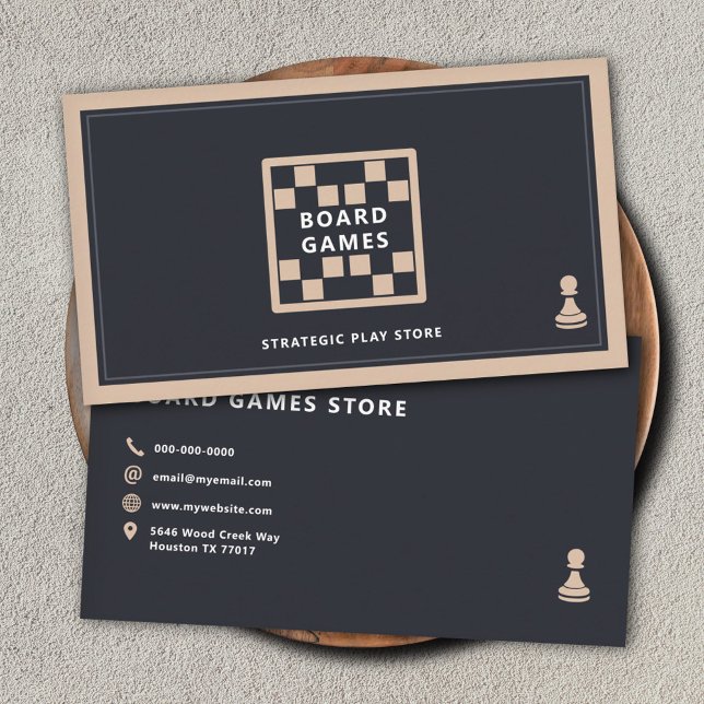 Tarjeta De Visita Juegos de mesa (Board Games Business Card)