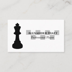 Tarjeta De Visita Jugador de ajedrez