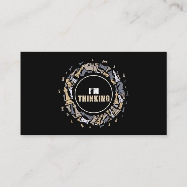 Tarjeta De Visita Jugador de ajedrez Nerd Chess Lover Gift (Anverso)