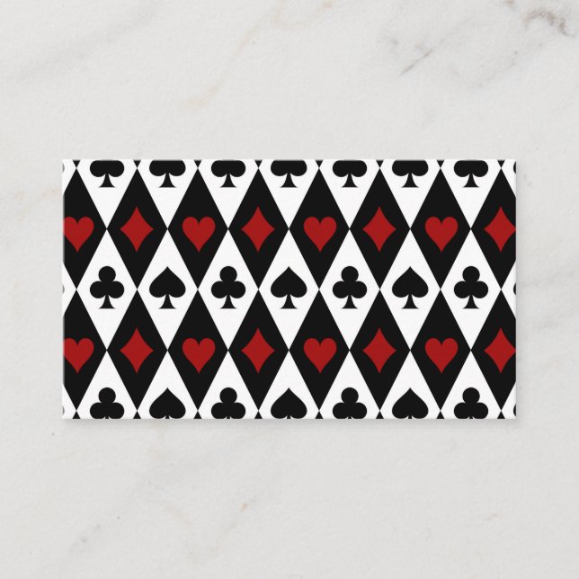 Tarjeta De Visita Jugador de apuestas Blackjack Card Casino Las Vega (Anverso)
