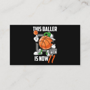 Tarjeta De Visita Jugador de baloncesto con 11 años de antigüedad