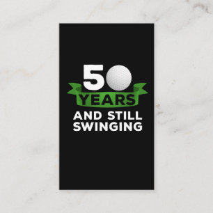 Tarjeta De Visita Jugador de golf de 50 años de golfismo