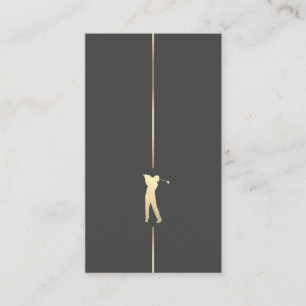 Tarjeta De Visita Jugador de golf Minimalista