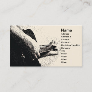 Tarjeta De Visita Jugador de guitarra