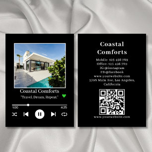 Tarjeta De Visita Jugador de música Alquiler de apartamentos Busi