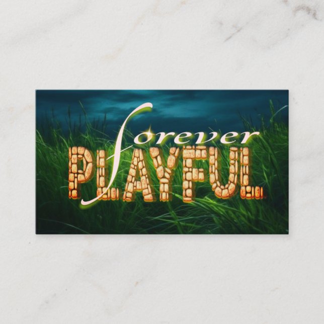 Tarjeta De Visita Jugador para siempre: Abraza a los niños" (Anverso)