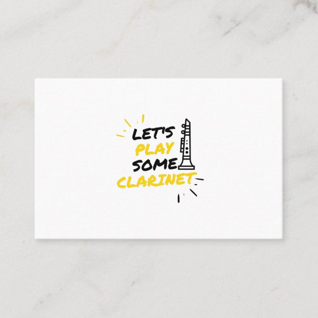 Tarjeta De Visita Jugadores de Clarinet (Anverso)