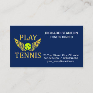 Tarjeta De Visita Jugar al tenis