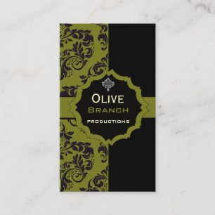 Tarjeta De Visita Jugo verde oliva