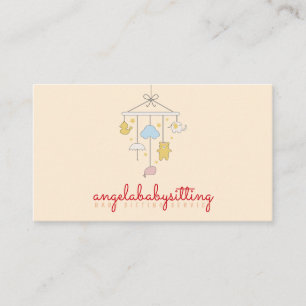 Tarjeta De Visita Juguete colgante decoración habitación recién naci