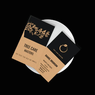 Tarjeta De Visita Juguete de árbol de jardinería y profesional de po