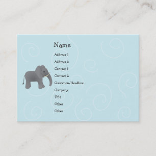 Tarjeta De Visita Juguete del elefante