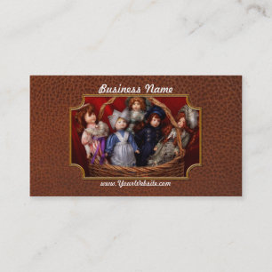 Tarjeta De Visita Juguete - Muñecas - Una cesta de muñecas victorian